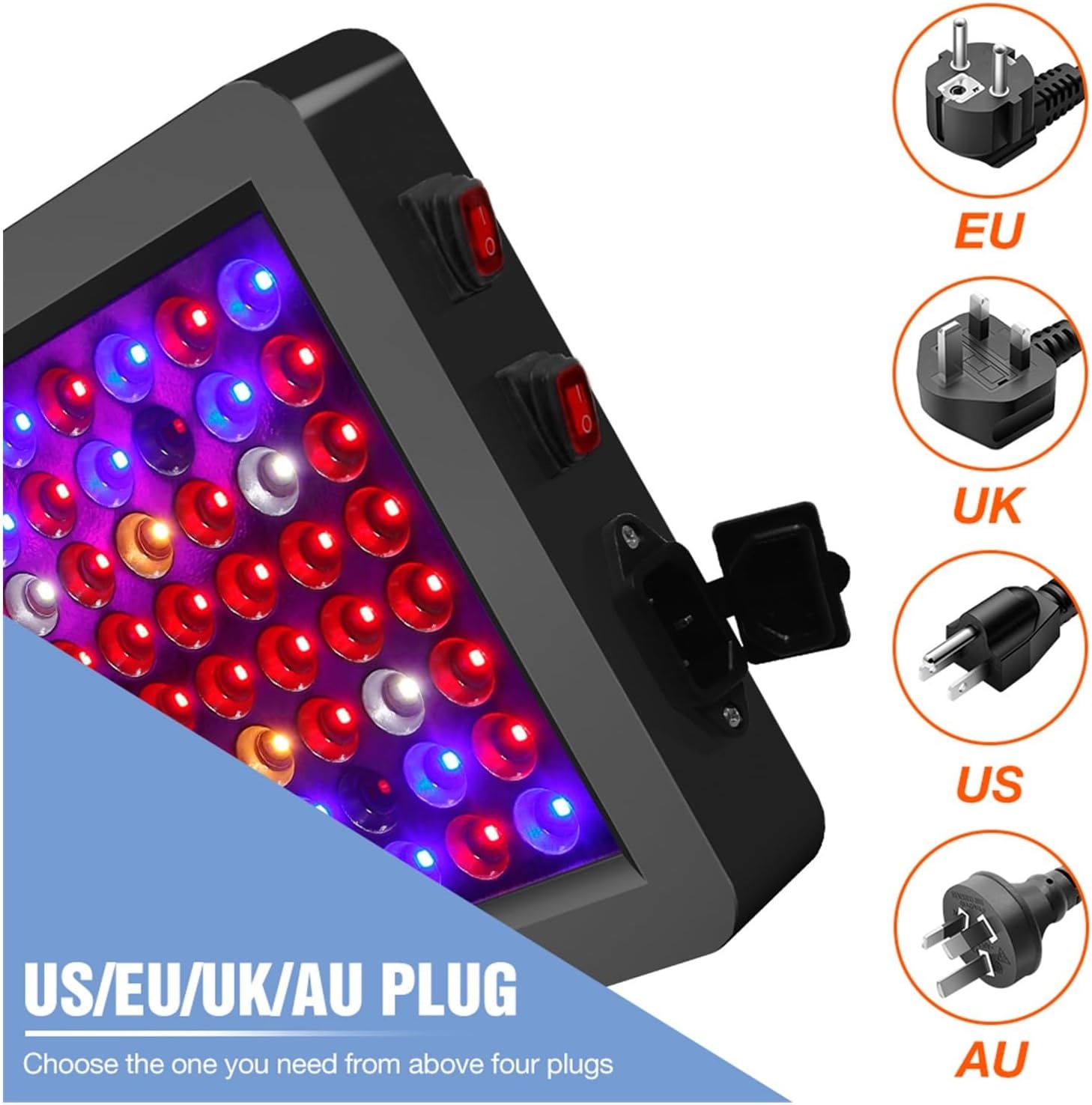 アウトレット 植物育成ライト 10W 5800K 6個 白色1409 観葉植物専用